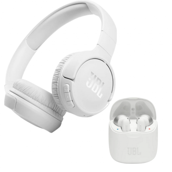 JBL Uyumlu Tune 510BT Kulak Üstü Kulaklık ve JBL Tune 220 TWS Kulak İçi Bluetooth Kulaklık Seti