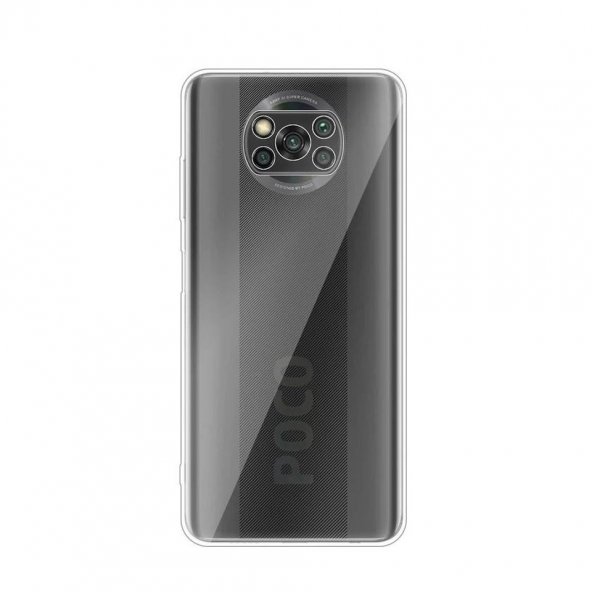 Teleplus Xiaomi Poco X3 NFC Kılıf Lüks Kamera Korumalı Silikon Nano Ekran Koruyucu