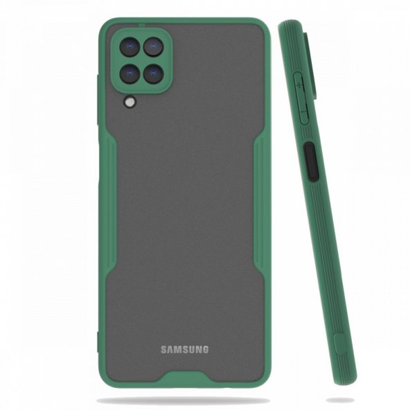 Samsung Galaxy M32 Kılıf Platin Silikon - Yeşil