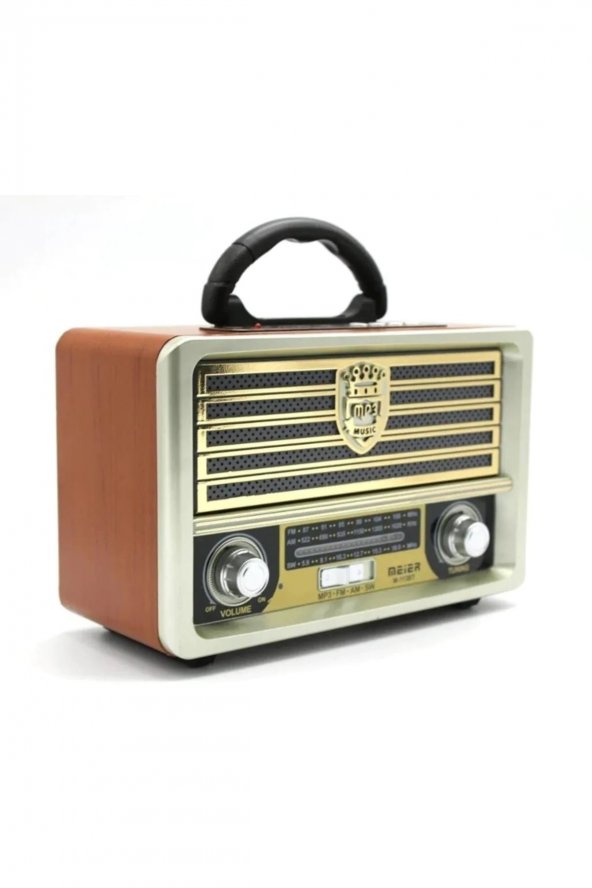 Meier M-113bt Nostaljik Radyo Usb Aux Bluetooth Uzaktan Kumanda