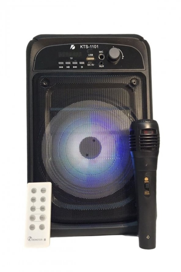 Büyük Boy Bluetooth Hoparlör Karaoke Mikrofon Kumandalı Outdoor Parti Hoparlörü Fm Radyo-usb-tf Kart IR11343