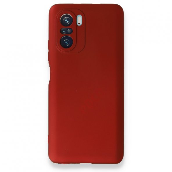 Xiaomi Redmi K40 Kılıf Premium Rubber Silikon - Kırmızı