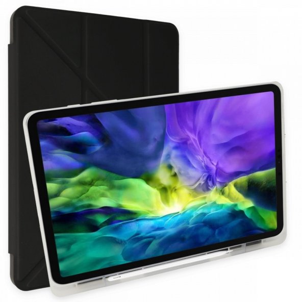 iPad Air 3 10.5 Kılıf Kalemlikli Mars Tablet Kılıfı - Siyah