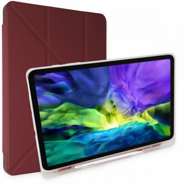 iPad 5 Air 9.7 Kılıf Kalemlikli Mars Tablet Kılıfı - Mor