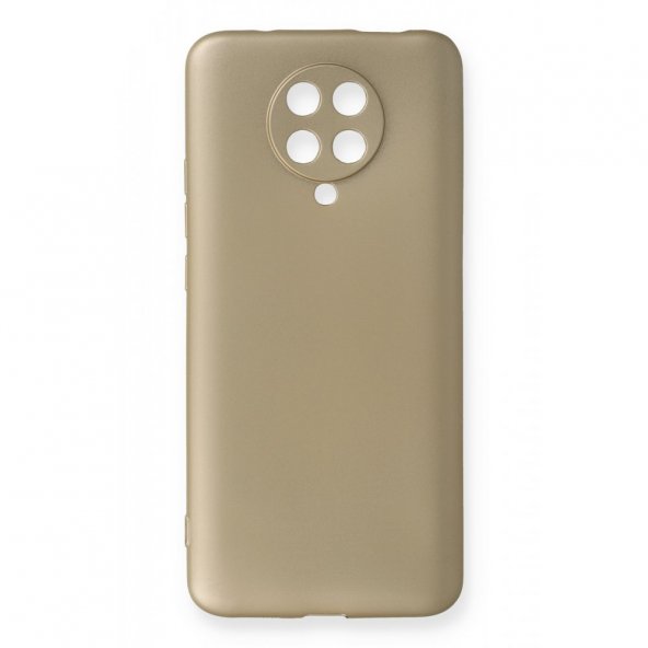 BSSM Xiaomi K30 Pro Kılıf Premium Rubber Silikon - Gold