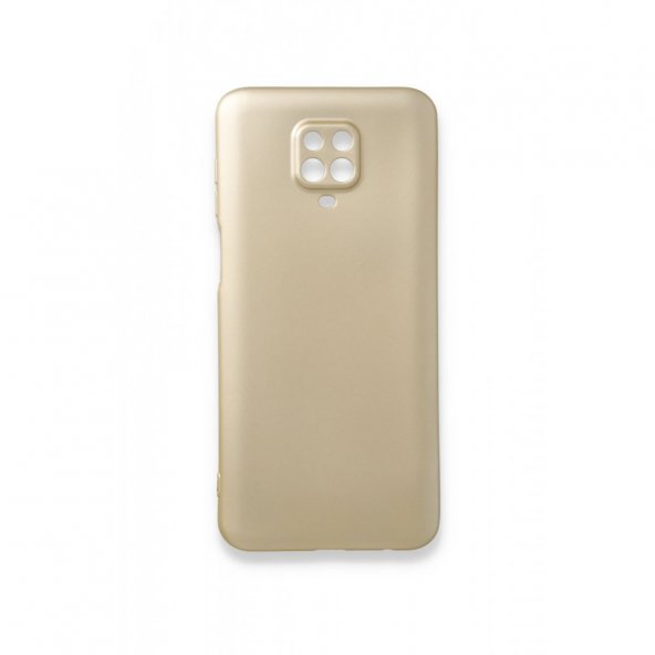 BSSM Xiaomi Redmi Note 9 Pro Kılıf Premium Rubber Silikon - Gold