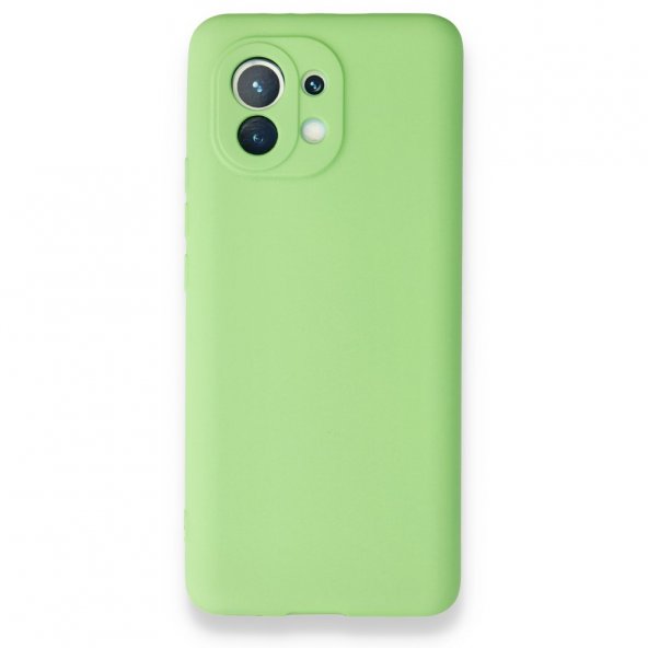 BSSM Xiaomi Mi 11 Kılıf Premium Rubber Silikon - Yeşil
