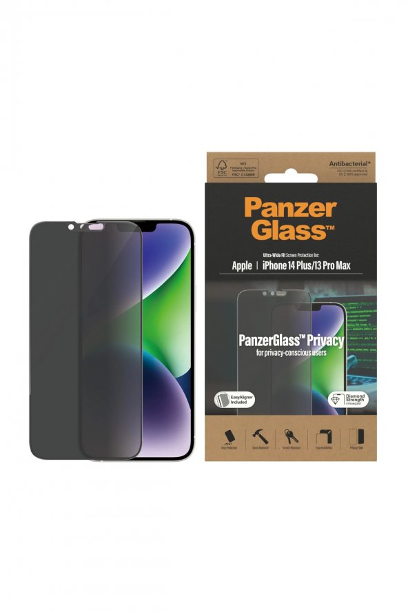 PanzerGlass Panzer Glass Apple / Iphone 14 Plus/13 Pro Max Uyumlu Privacy Ekran Koruyucu
