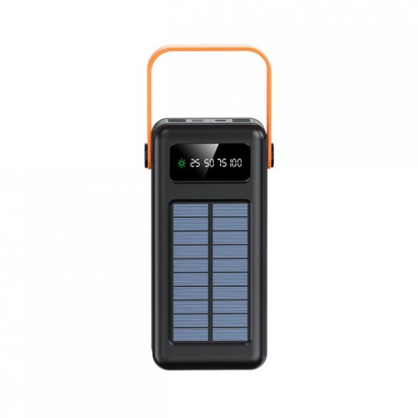Newface NF102 40.000 mAh Solar Panelli Güneş Enerjili Powerbank - Siyah