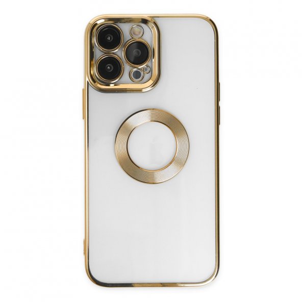 iPhone 14 Pro Kılıf Slot Silikon - Gold