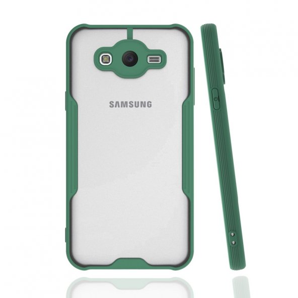 BSSM Samsung Galaxy J7 Kılıf Platin Silikon - Yeşil