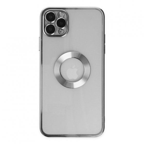 iPhone 11 Pro Max Kılıf Slot Silikon - Gümüş