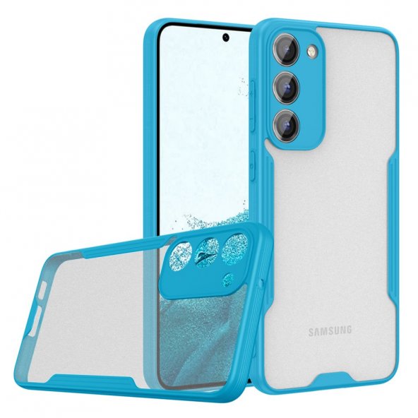 Samsung Galaxy S23 Kılıf Platin Silikon - Mavi