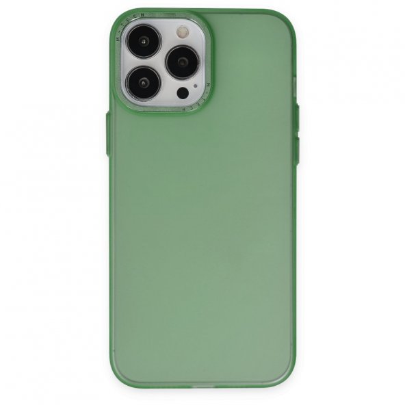 BSSM iPhone 13 Pro Max Kılıf Modos Metal Kapak - Yeşil