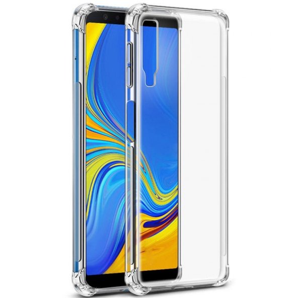 Teleplus Samsung Galaxy A7 2018 Darbe Korumalı Silikonlu Kılıf