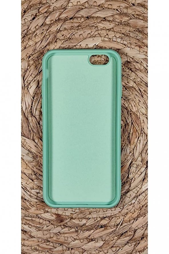 ml me-likee Iphone 6/6S Telefon İçin Kumaş İç Yüzeyli Silikon Kılıf (Yeşil)