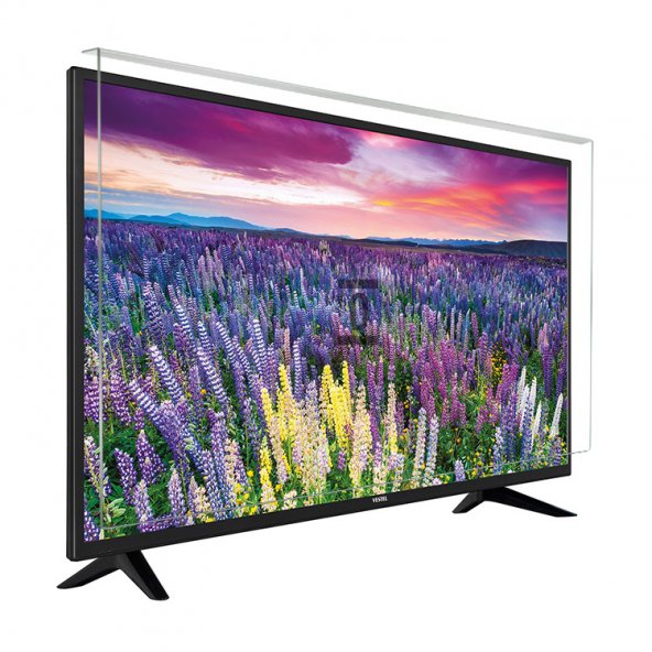 Bestomark Kristalize Panel Regal 43R653F Tv Ekran Koruyucu Düz (Flat) Ekran