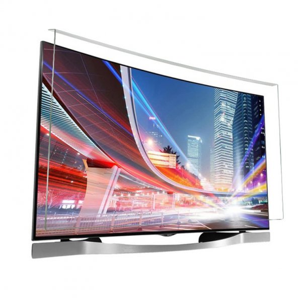 Bestomark Kristalize Panel Samsung 55JU6570 Tv Ekran Koruyucu Curved Ekran
