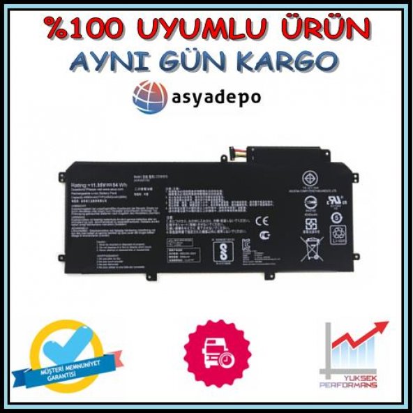 Asus UX330CA-0061A7Y30 Batarya Pil