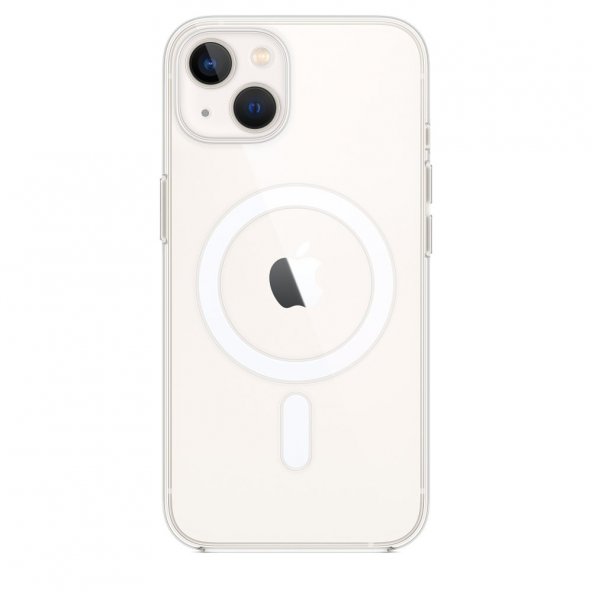 iPhone 13 Mini Kılıf Magneticsafe Şeffaf Silikon - Şeffaf