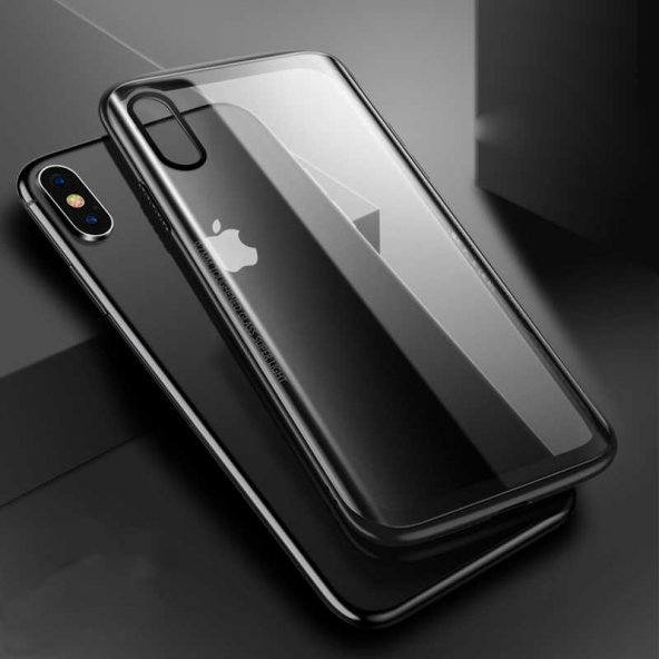 Apple iPhone XS 5.8 Kılıf Zore Eğimli Craft Cam Kapak