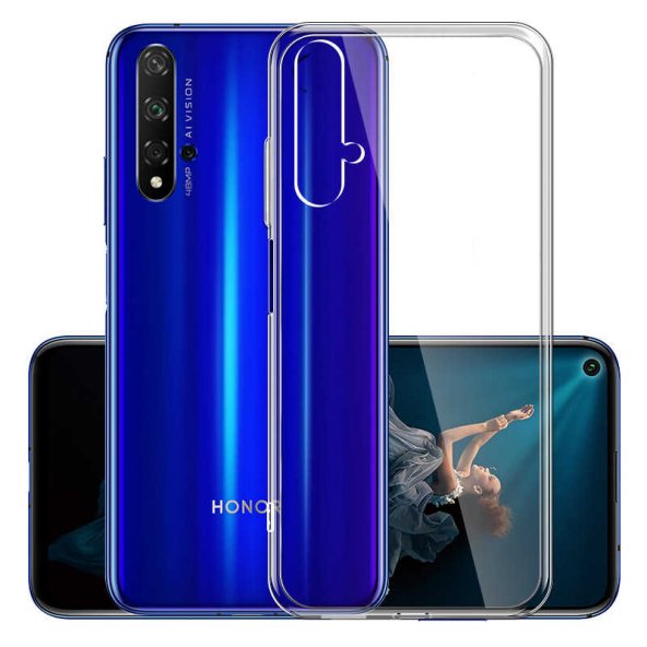 Huawei Honor 20 Kılıf Zore Süper Silikon Kapak