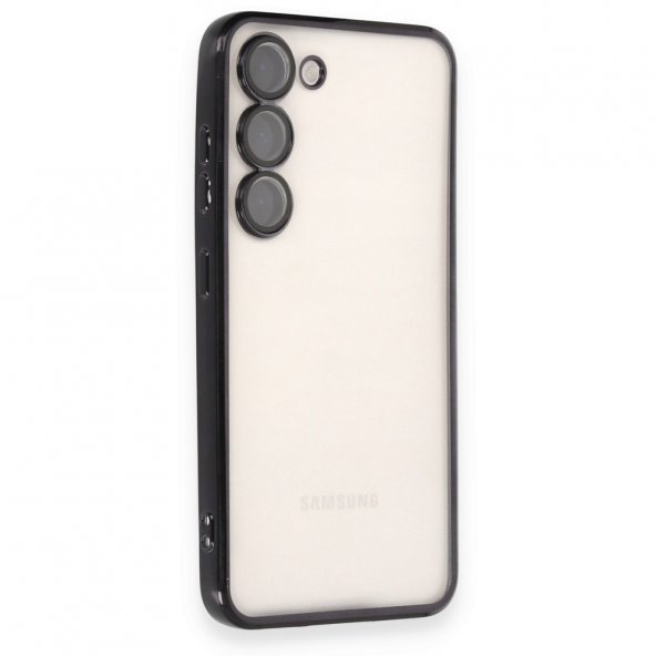 Samsung Galaxy S23 Kılıf Razer Lensli Silikon - Siyah
