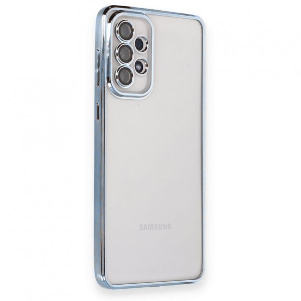 Samsung Galaxy A33 5G Kılıf Razer Lensli Silikon - Açık Mavi