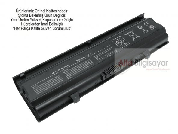 Dell TKV2V Batarya Pil Güçlü Güvenli A++ Akü Battery