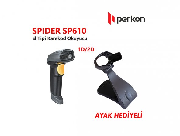PERKON SPIDER SP610 USB 1D-2D (Karekod) Okuyucu IR7578