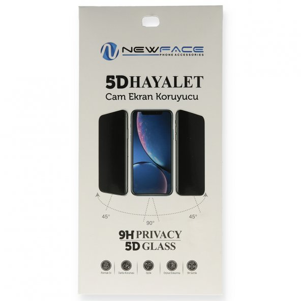 iPhone SE 2020 5D Hayalet Cam Ekran Koruyucu - Siyah