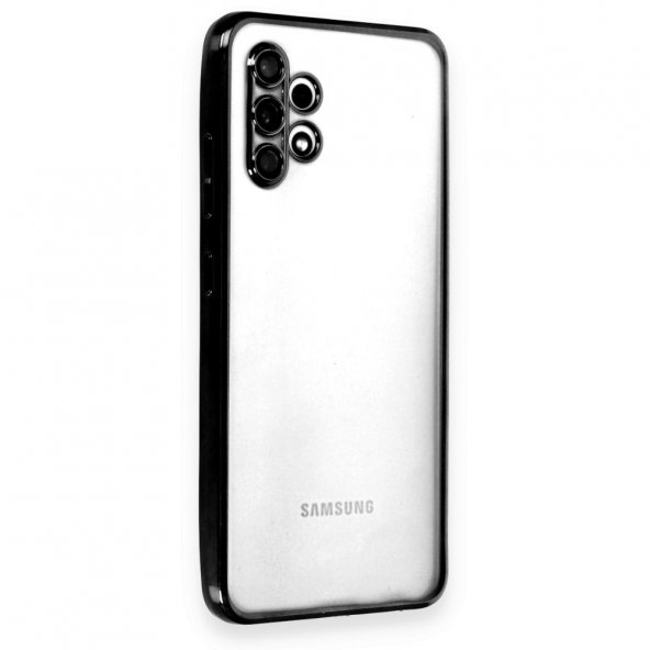 Samsung Galaxy A32 Kılıf Razer Lensli Silikon - Siyah