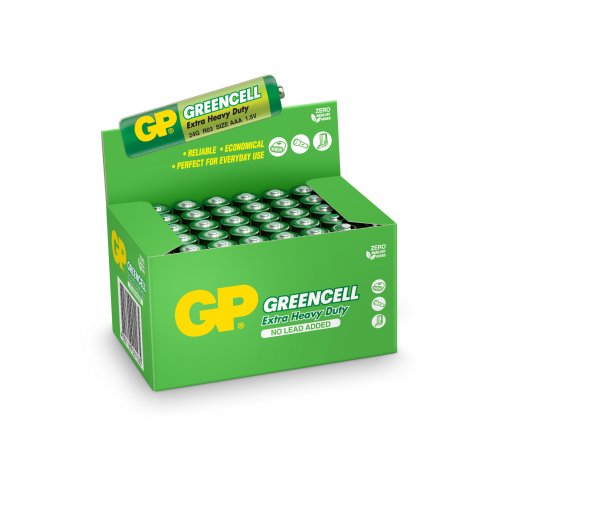 Gp Greencell R03 AAA Boy Çinko İnce Kalem Pil 40lı Paket GP24G-2S2