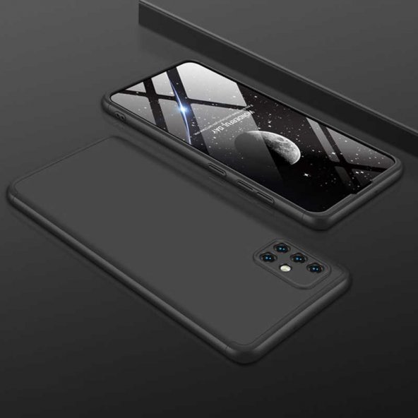 Samsung Galaxy A71 Kılıf 360 Tam Koruma Ön Ve Arka Sert Mika Kapak Orjinal Ays Gkk Kapak