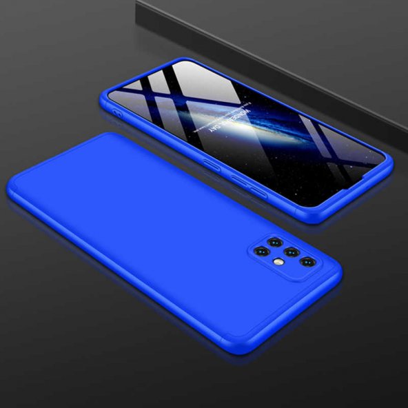 Samsung Galaxy A51 Kılıf 360 Tam Koruma Ön Ve Arka Sert Mika Kapak Orjinal Ays Gkk Kapak
