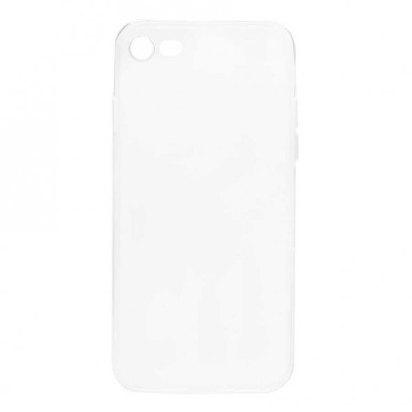 Apple iPhone 8 Şeffaf Kılıf Yumuşak İnce Tasarımlı Kapak (SÜPER)