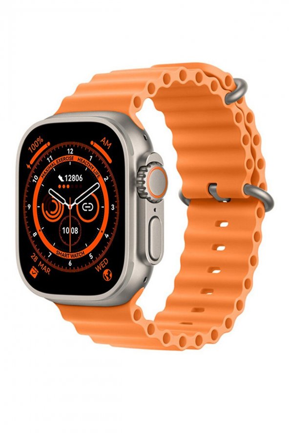 GS8 Watch 8 Ultra 45mm Türkçe Akıllı Saat 2.02 inc Siri NFC Gps Özellikli Yeni Nesil Smart Watch