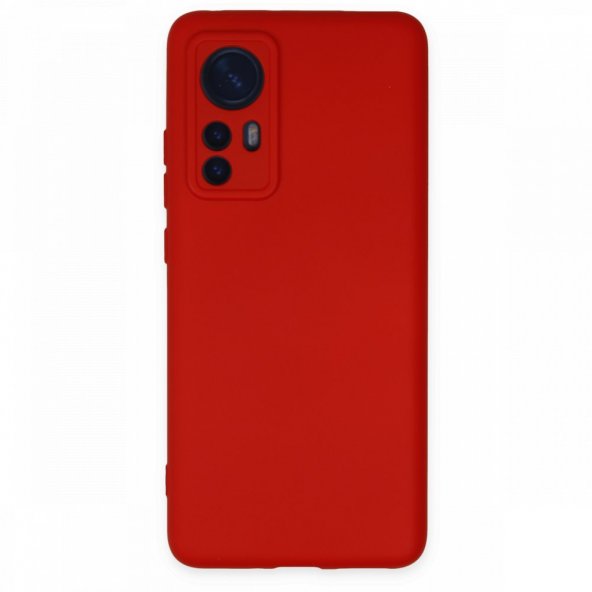 Xiaomi Mi 12 Kılıf Nano içi Kadife Silikon - Kırmızı