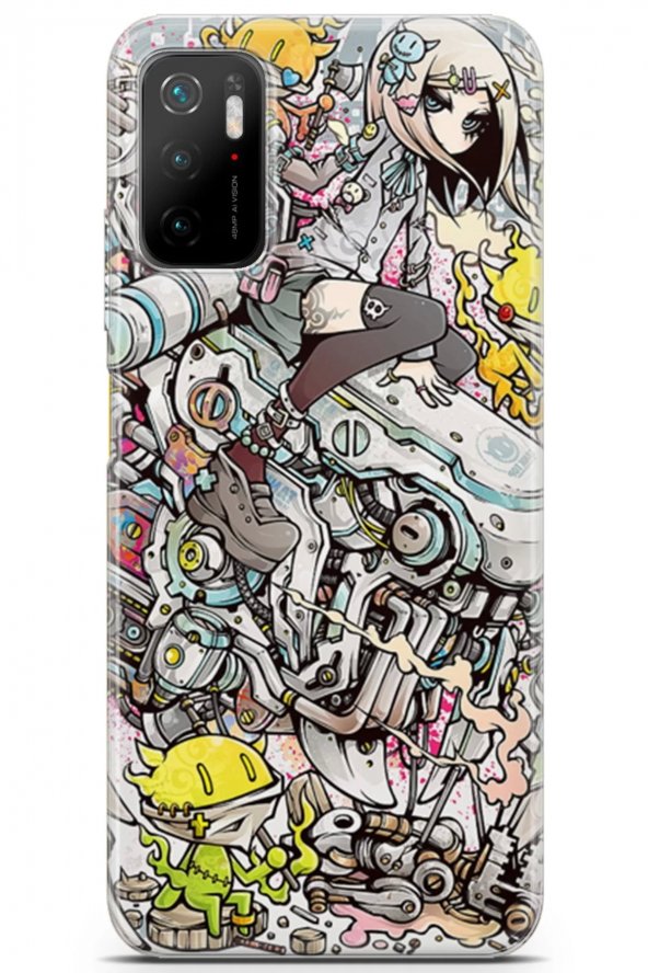 Xiaomi Poco M3 Pro Uyumlu Kılıf Anime 03 Telefon Kılıfı Kız