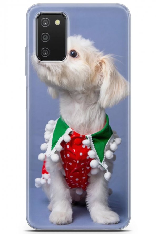 Samsung Galaxy A03s Uyumlu Kılıf Maltese 05 Cover Noel