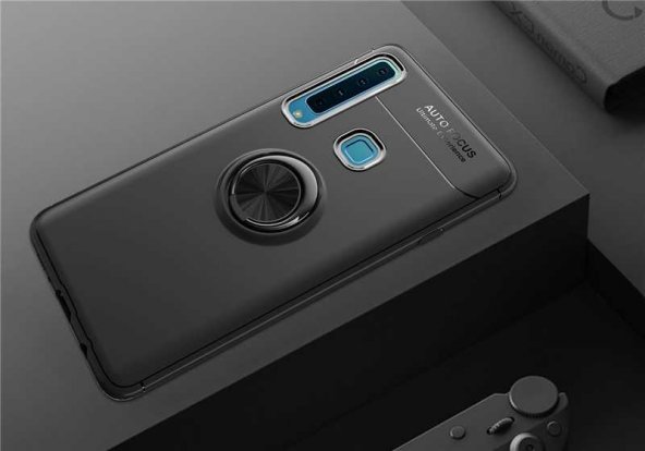 Samsung Galaxy A9 2018 Kılıf Yüzüklü Kamera Korumalı Range Silikon Kılıf