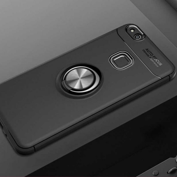 Huawei P10 Lite Kılıf Yüzüklü Kamera Korumalı Range Silikon Kılıf
