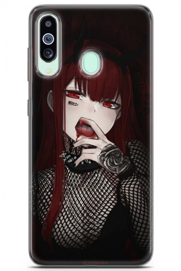 Samsung Galaxy A60 Uyumlu Kılıf Anime 05 Telefon Kabı Vampirella