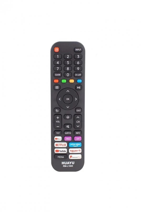 Hisense Rm-l1665 Netflix-prime Video Tuşlu Led Tv Kumandası RM-L1665