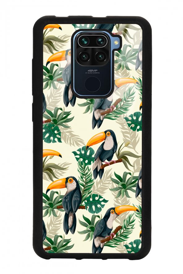Xiaomi Redmi Note 9 Tukan Kuşu Tasarımlı Glossy Telefon Kılıfı