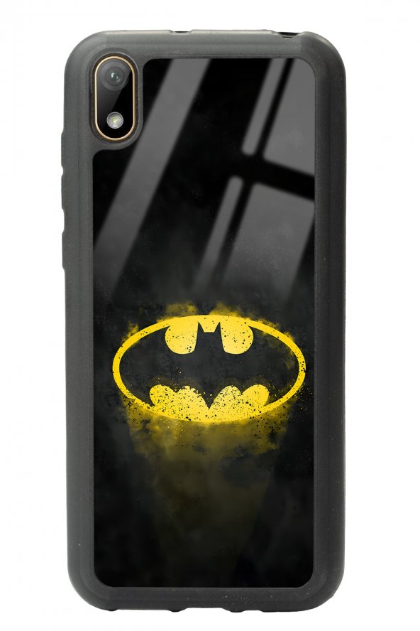 Huawei Y5 (2019) Yellow Batman Tasarımlı Glossy Telefon Kılıfı