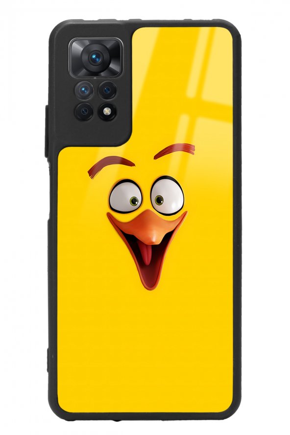 Xiaomi Redmi Note 11 Pro Yellow Angry Birds Tasarımlı Glossy Telefon Kılıfı
