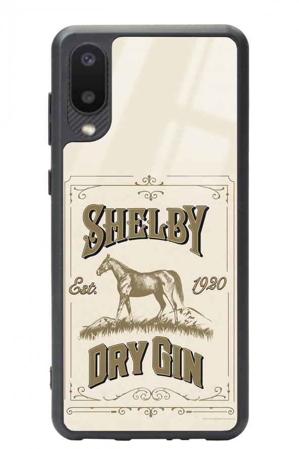 Samsung A-02 Peaky Blinders Shelby Dry Gin Tasarımlı Glossy Telefon Kılıfı RQ10357