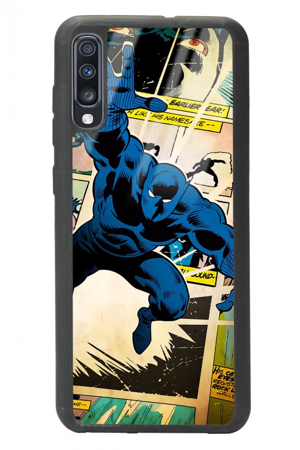 Samsung A70 Black Panther Kara Panter Tasarımlı Glossy Telefon Kılıfı