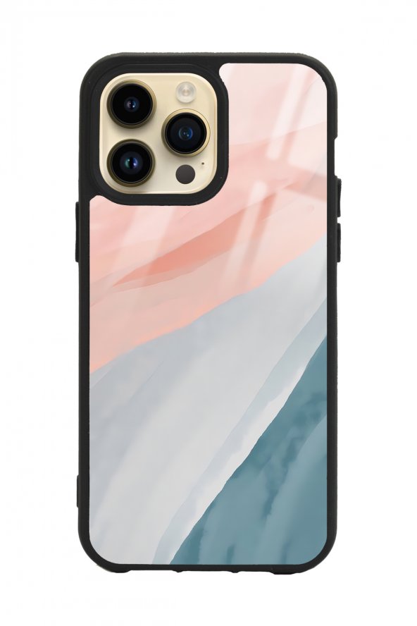 iPhone 14 Pro Max Watercolor Tasarımlı Glossy Telefon Kılıfı